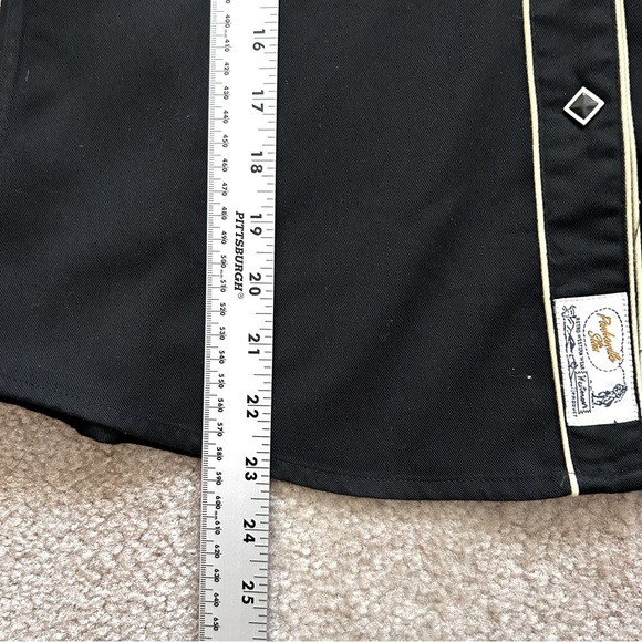 Panhandle Slim Retro Western Wear Long Sleeve Button Down Embroidered Shirt - Picture 7 of 7